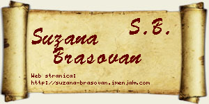 Suzana Brašovan vizit kartica